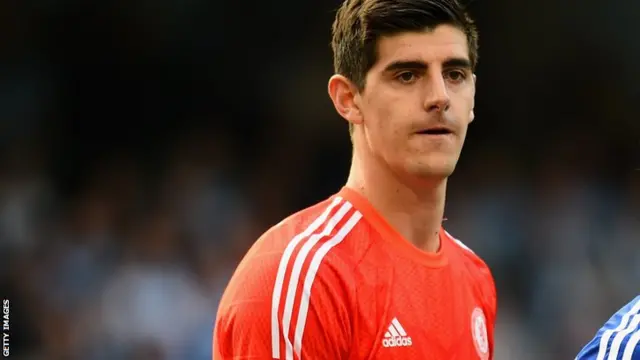 Chelsea keeper Thibaut Courtois