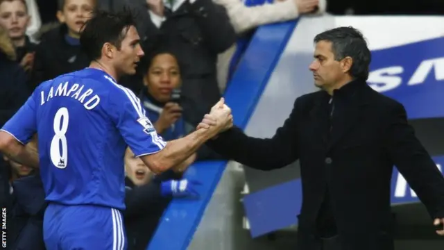 Frank lampard & Jose MOurinho