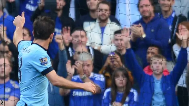 Frank Lampard thanks the Chelsea fans