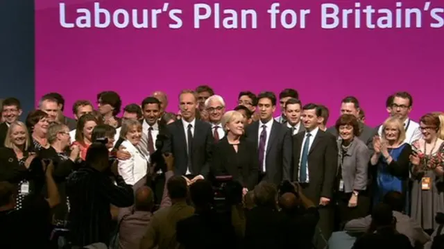 Ed Miliband and Labour members