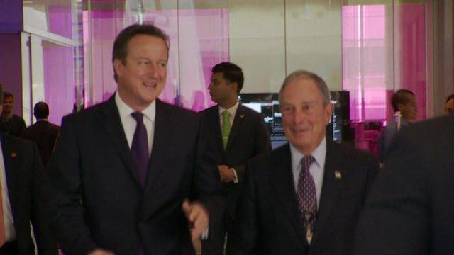 David Cameron and Mayor Bloomberg