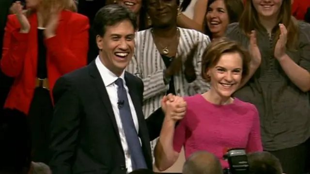 Ed Miliband and wife Justine