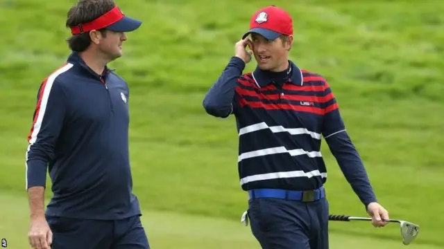 American Ryder Cup players Bubba Watson and Webb Simpson