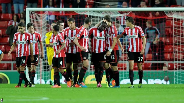 Sunderland celebrates Jozy Altidore's goal