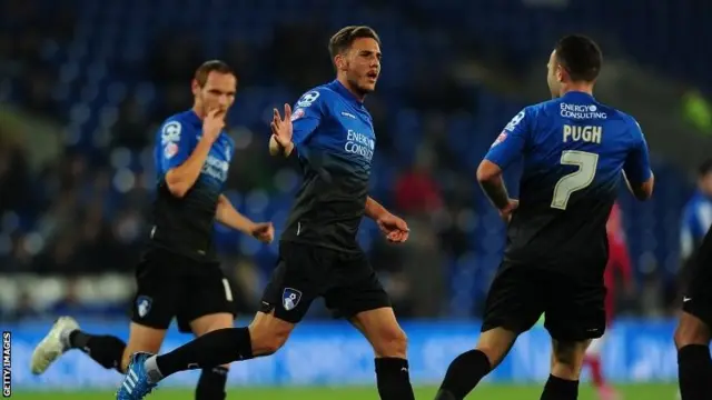 Dan Gosling celebrates