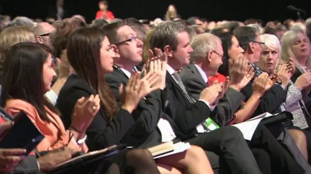 Shadow health care ministers listening to a debate on healthcare