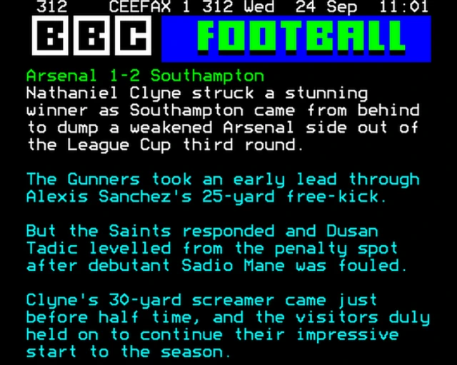 Arsenal v Southampton report