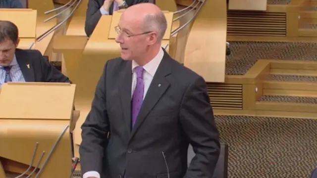 Finance Secretary John Swinney MSP