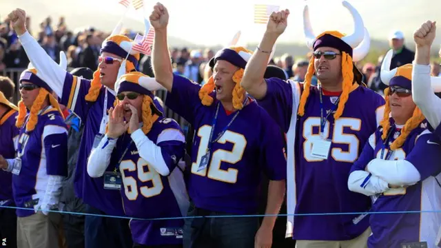 Minnesota Vikings fans at the Ryder Cup