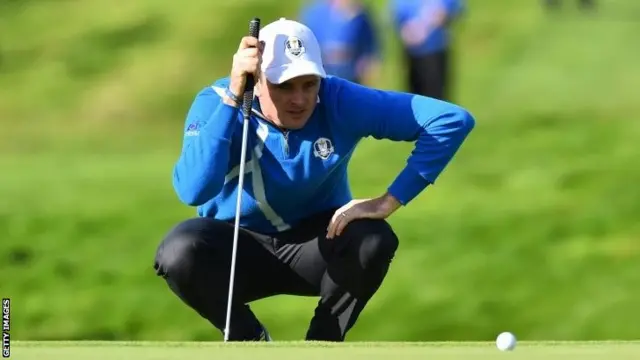 justin rose playing at the Ryder Cup