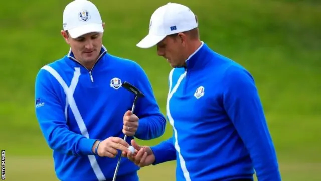 Justin Rose and Henrik Stenson at the Ryder Cup