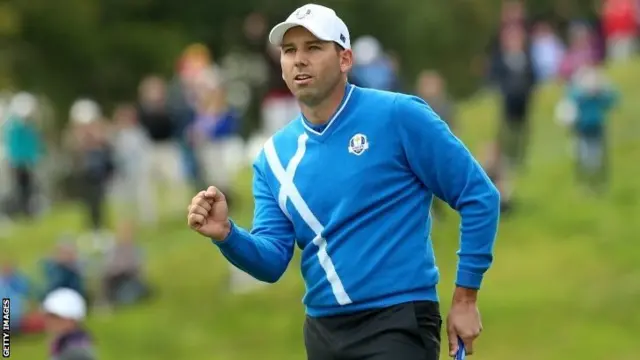 Sergio Garcia at the Ryder Cup