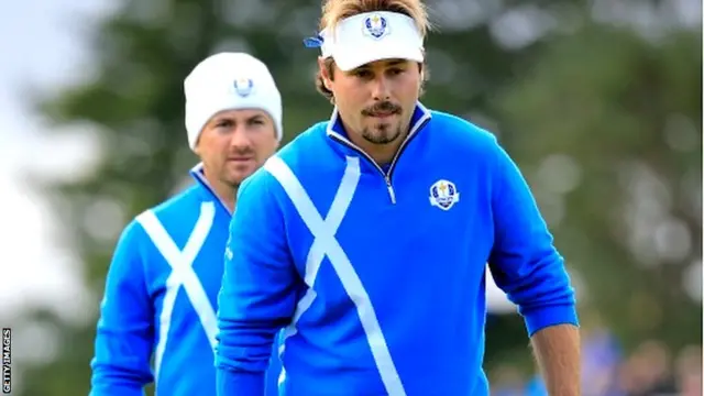 Victor Dubuisson of Europe l