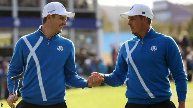 Justin Rose and Henrik Stenson