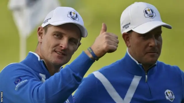 Justin Rose and Henrik Stenson