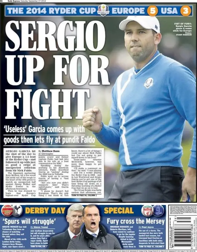 Daily Express back page