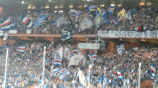 Genoa and Sampdoria fans