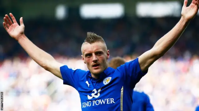 Leicester striker Jamie Vardy