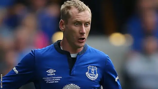 Everton defender Tony Hibbert