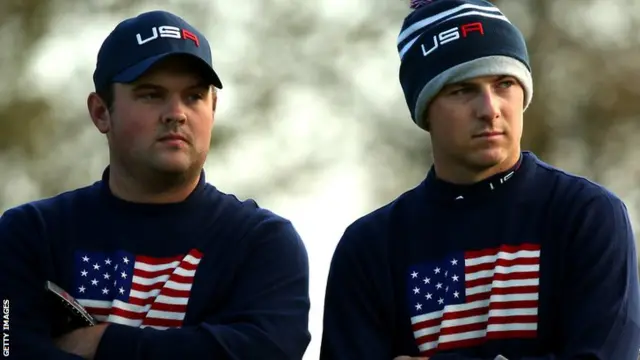 Patrick Reed (left) and Jordan Spieth