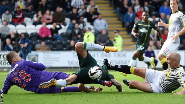 Celtic open the scoring at St Mirren Park