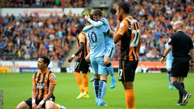 Edin Dzeko celebrates