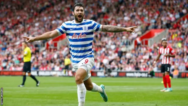 Charlie Austin celebrates