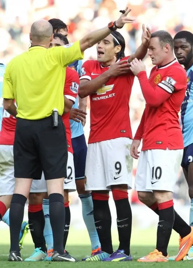 Wayne Rooney is sent off