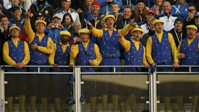 Europe fans at the 2014 Ryder Cup