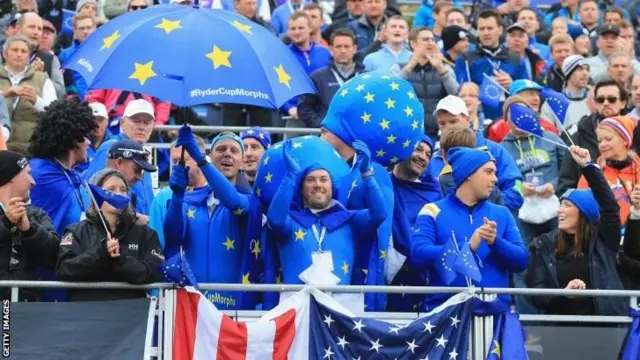 Ryder Cup fans at Gleneagles