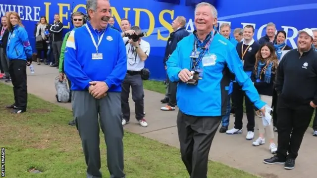 Sir Alex Ferguson at the Ryder Cup