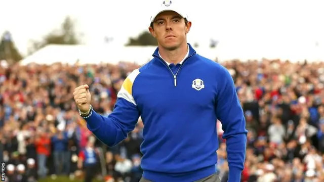 European Ryder Cup player Rory McIlroy