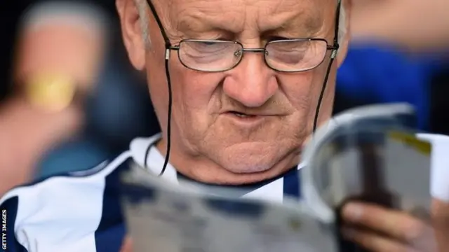 West Brom fan reading programme