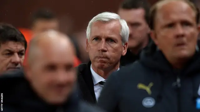 Newcastle United manager Alan Pardew at the Stoke game