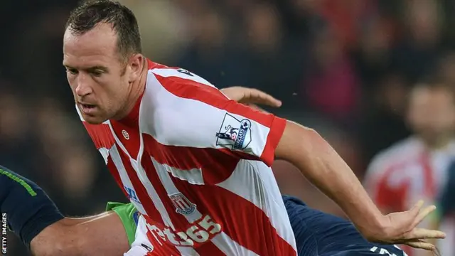 Stoke City midfielder Charlie Adam