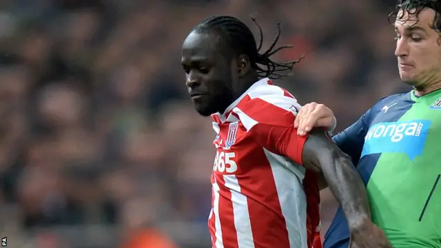 Stoke City striker Victor Moses