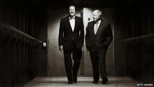 David Cameron and Boris Johnson