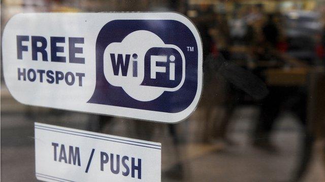 Wifi hotspot sign