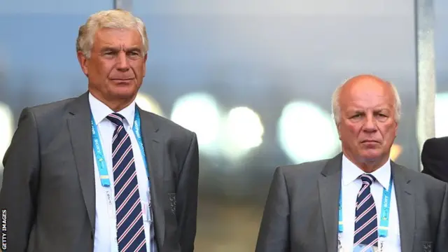 Sir Trevor Brooking and Greg Dyke