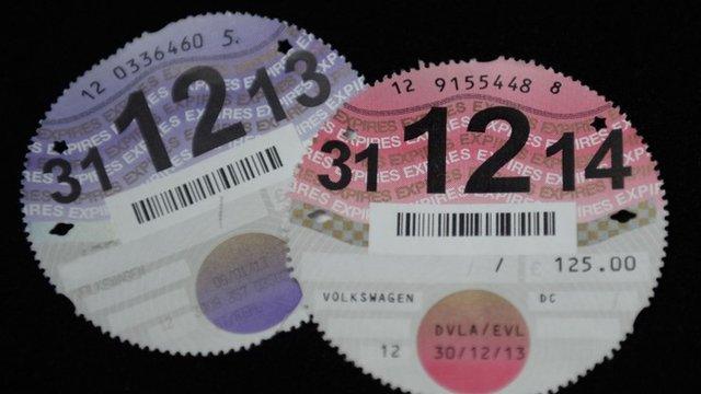 Car tax discs