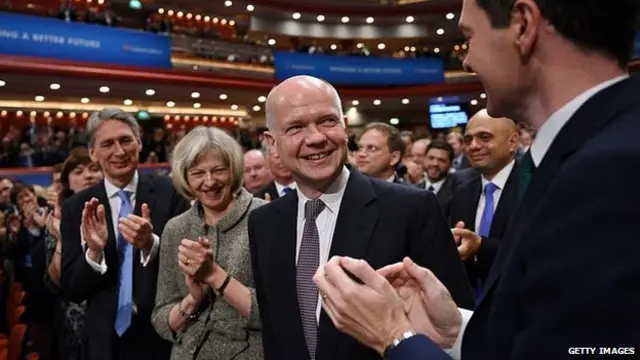 William Hague gets an ovation