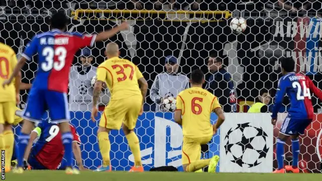 Marco Streller opens the scoring for Basel