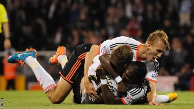 Fulham celebrate