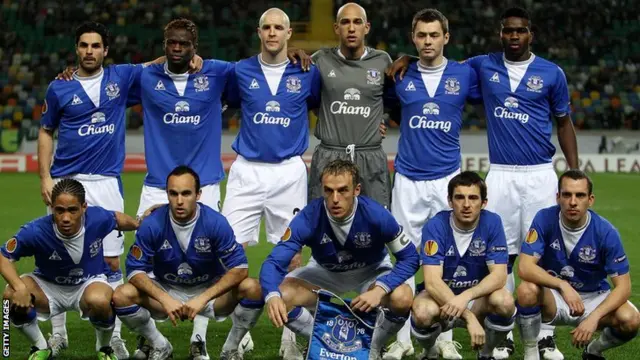 Everton team to face Sporting Lisbon