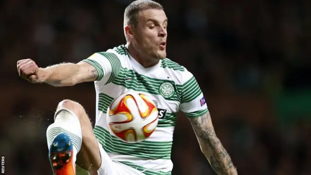 Anthony Stokes controls the ball