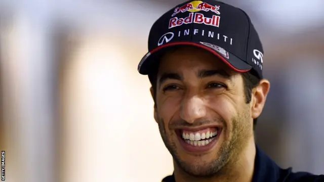 Daniel Ricciardo smiling.