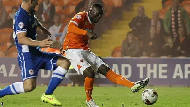 Francois Zoko scores for Blackpool