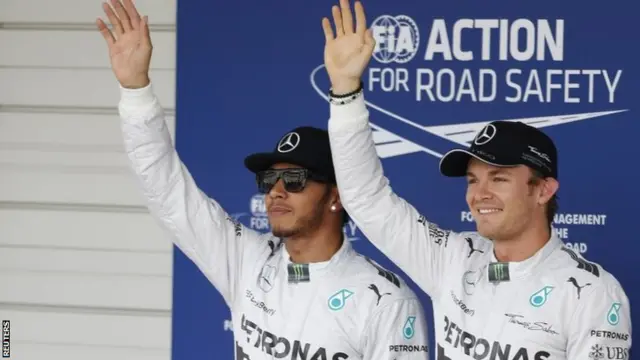 Lewis Hamilton and Nico Rosberg