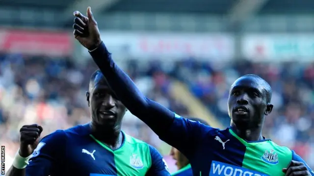 Papiss Cisse scores for Newcastle