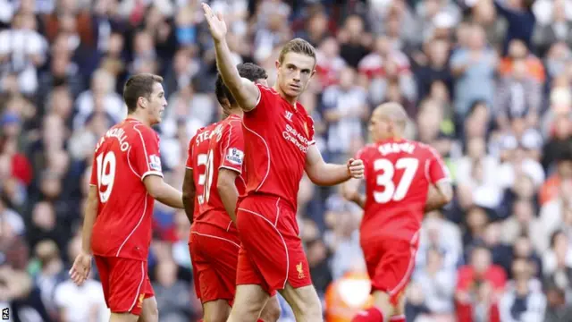 Jordan Henderson puts Liverpool back in front